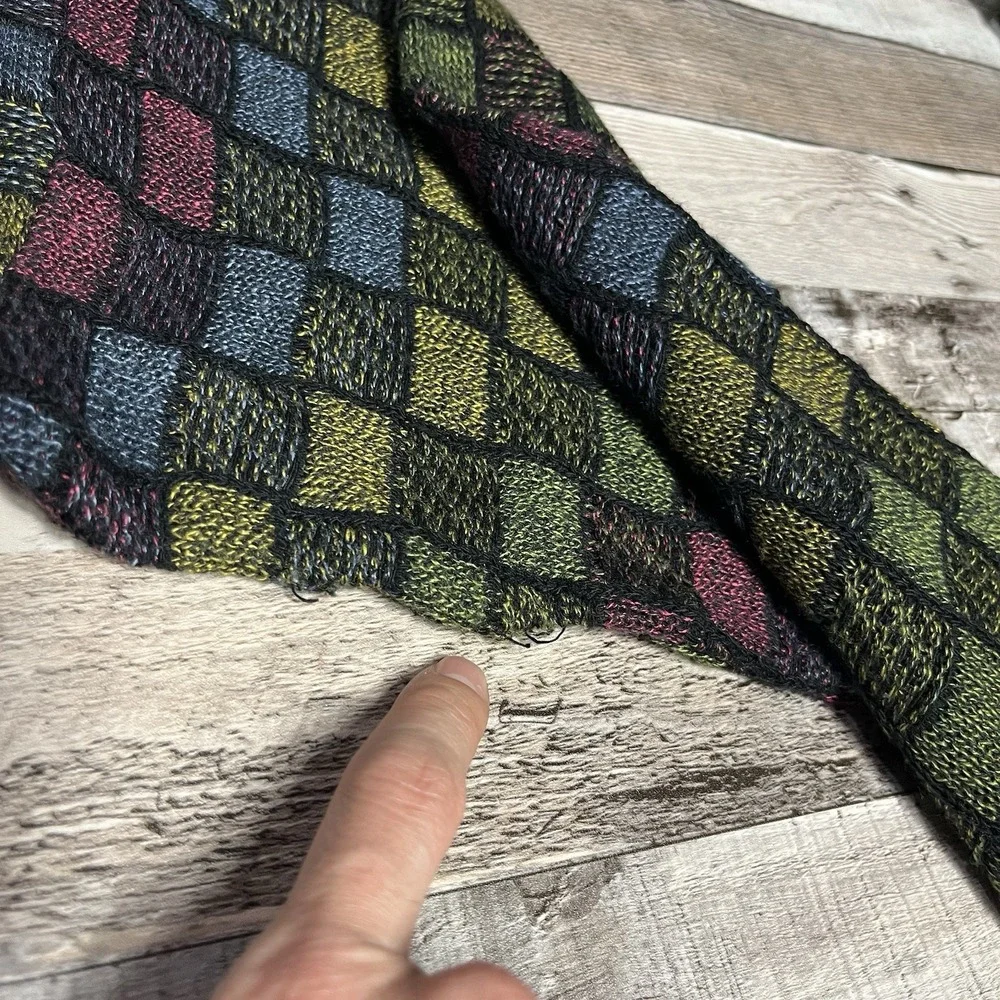 Alan Stuart Sweater Men's Size Large Vintage Knitted Geometric
